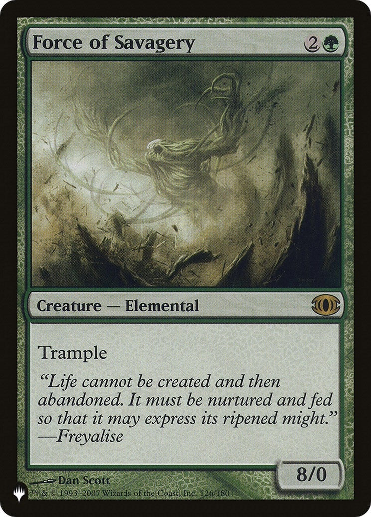 Image for Force of Savagery (126/180) [The List Reprints] - Magic: The Gathering