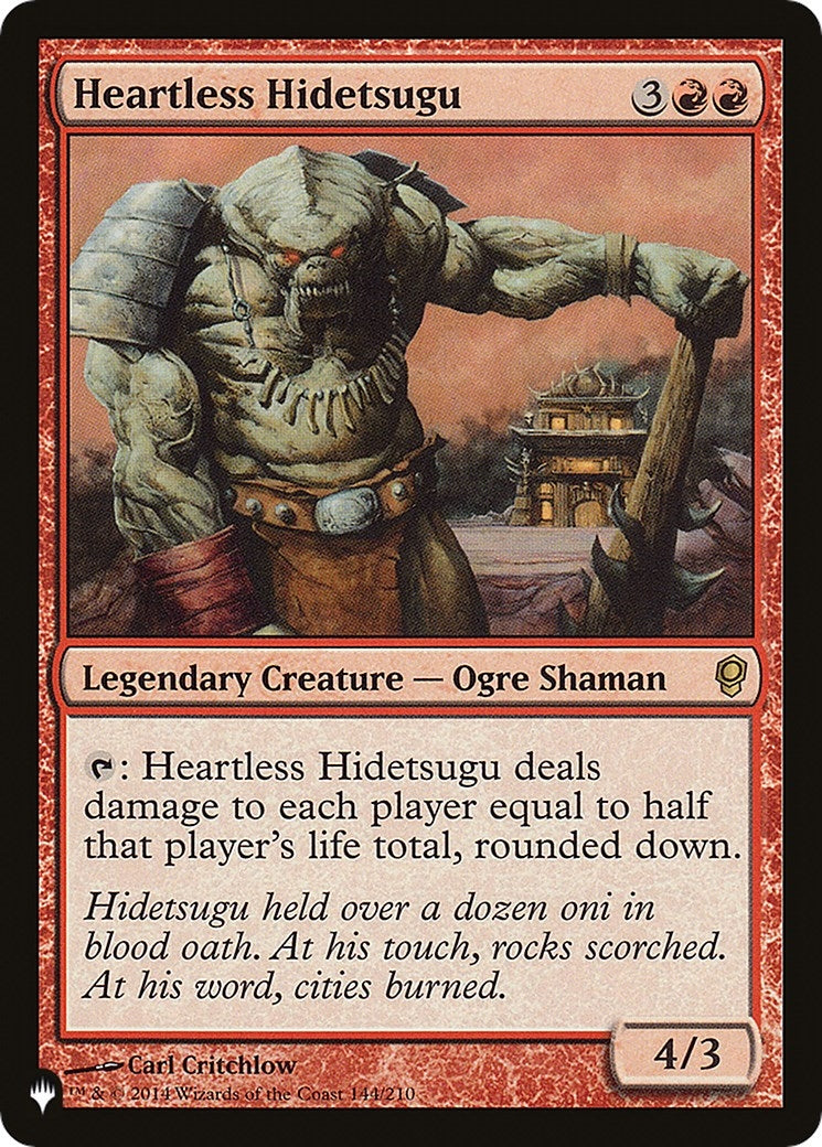 Heartless Hidetsugu (144/210) [The List Reprints]