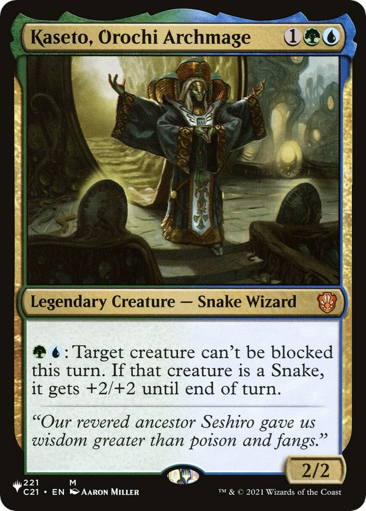 Image for Kaseto, Orochi Archmage (221/081) [The List Reprints] - Magic: The Gathering