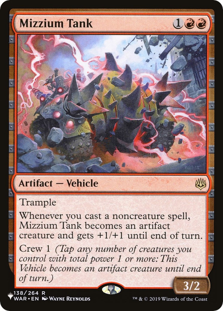 Image for Mizzium Tank (138/264) [The List Reprints] - Magic: The Gathering