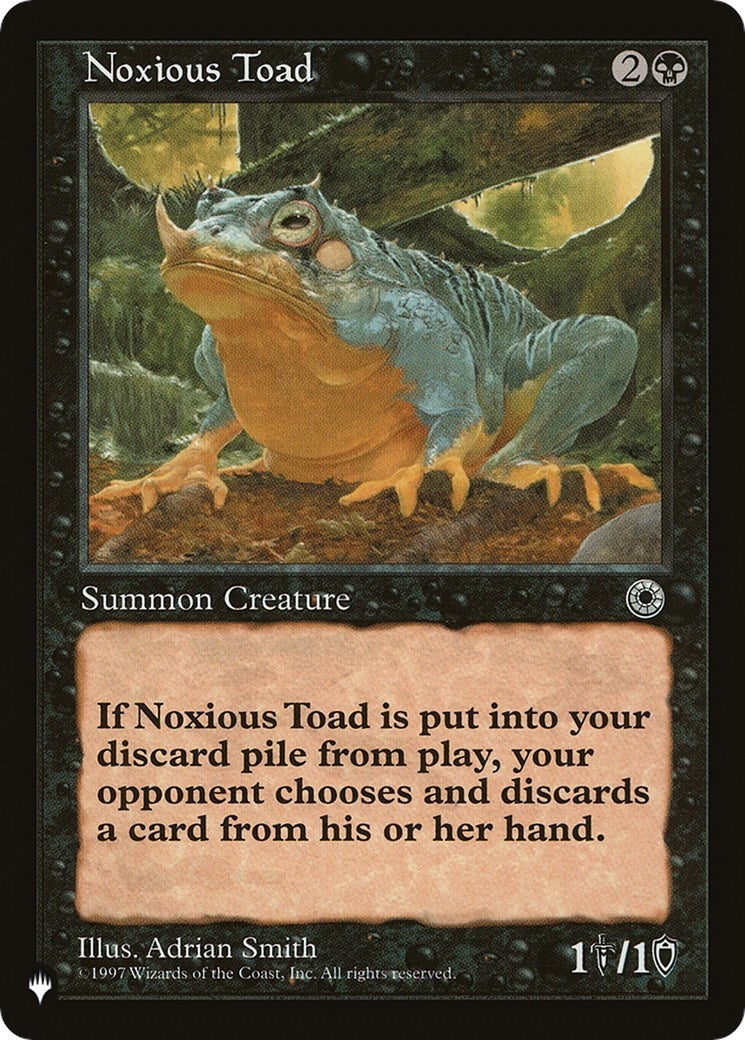 Image for Noxious Toad [The List Reprints] - Magic: The Gathering