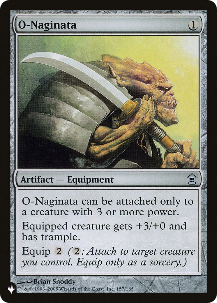 Image for O-Naginata (157/165) [The List Reprints] - Magic: The Gathering