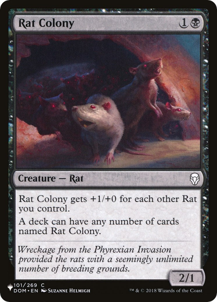 Image for Rat Colony (101/269) [The List Reprints] - Magic: The Gathering