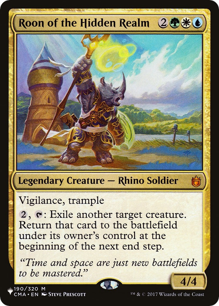 Image for Roon of the Hidden Realm (190/320) [The List Reprints] - Magic: The Gathering