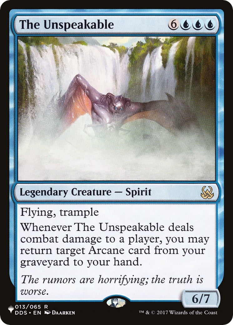 Image for The Unspeakable (013/065) [The List Reprints] - Magic: The Gathering