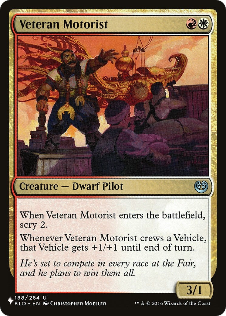 Image for Veteran Motorist (188/264) [The List Reprints] - Magic: The Gathering
