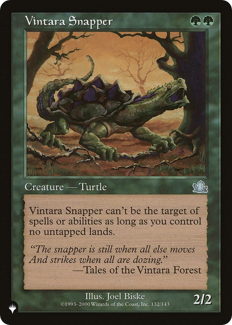 Image for Vintara Snapper (132/143) [The List Reprints] - Magic: The Gathering