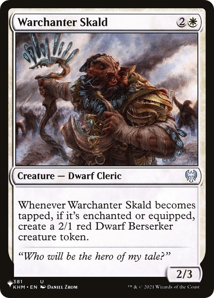 Image for Warchanter Skald (381/285) [The List Reprints] - Magic: The Gathering