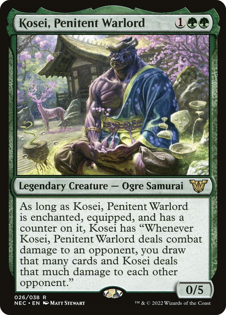 Image for Kosei, Penitent Warlord (26) [Kamigawa: Neon Dynasty] - Magic: The Gathering