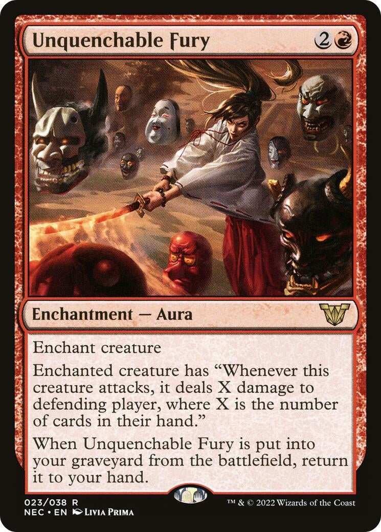 Image for Unquenchable Fury (23) [Kamigawa: Neon Dynasty] - Magic: The Gathering
