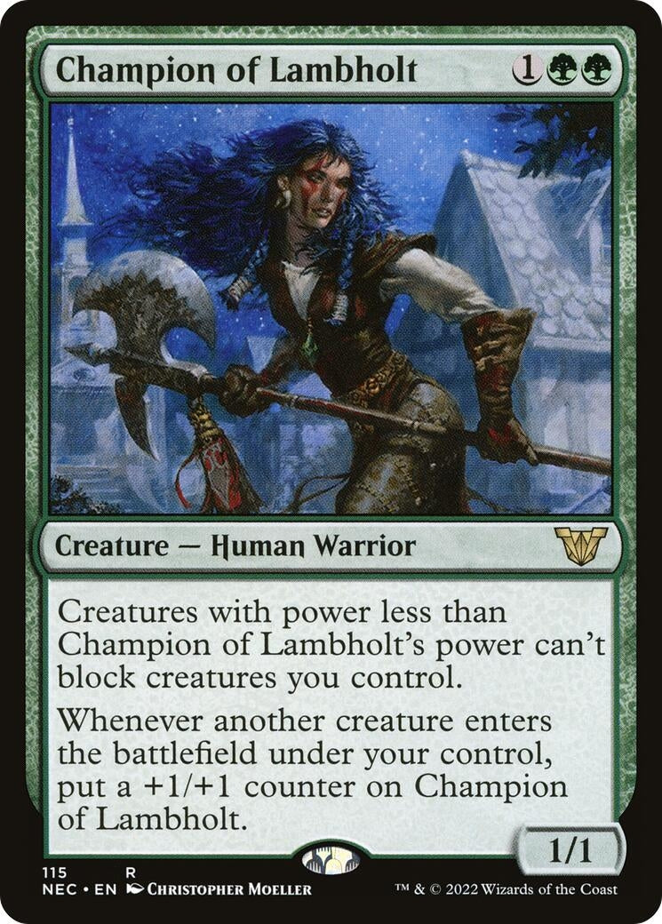 Image for Champion of Lambholt (115) [Kamigawa: Neon Dynasty] - Magic: The Gathering
