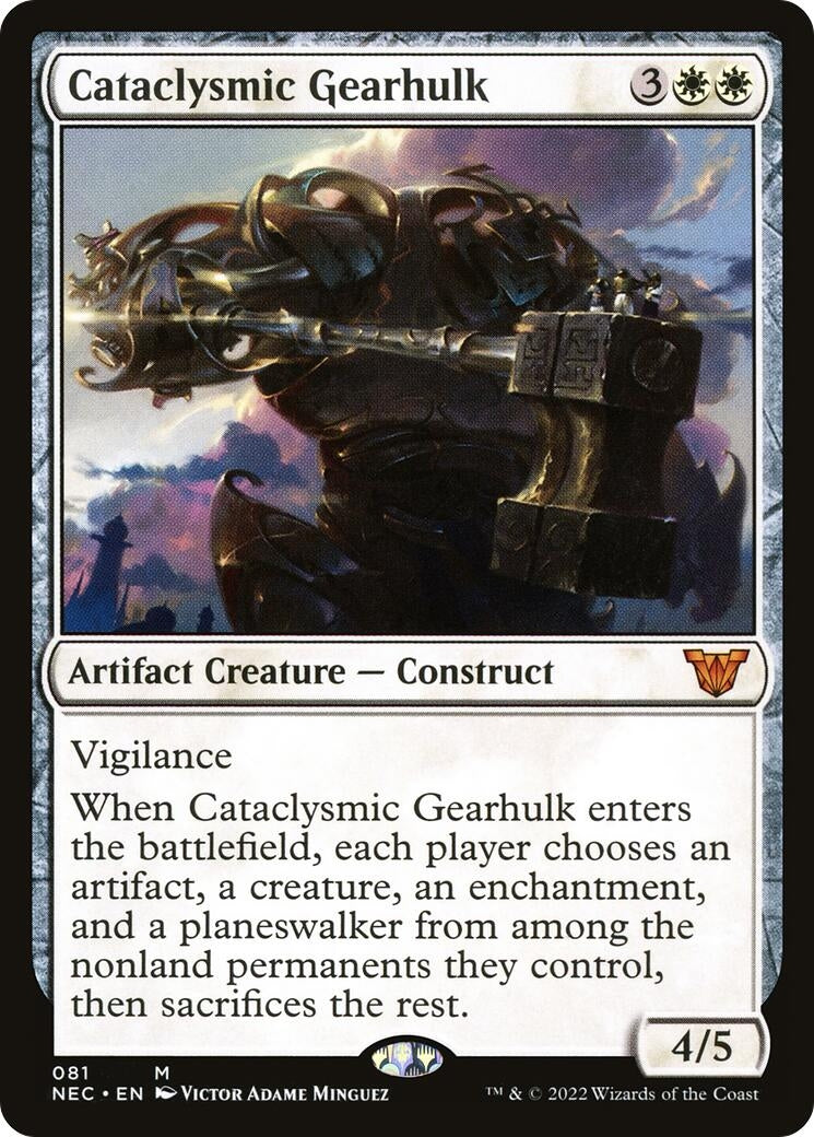 Image for Cataclysmic Gearhulk (81) [Kamigawa: Neon Dynasty] - Magic: The Gathering