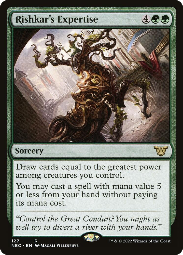 Image for Rishkar's Expertise (127) [Kamigawa: Neon Dynasty] - Magic: The Gathering