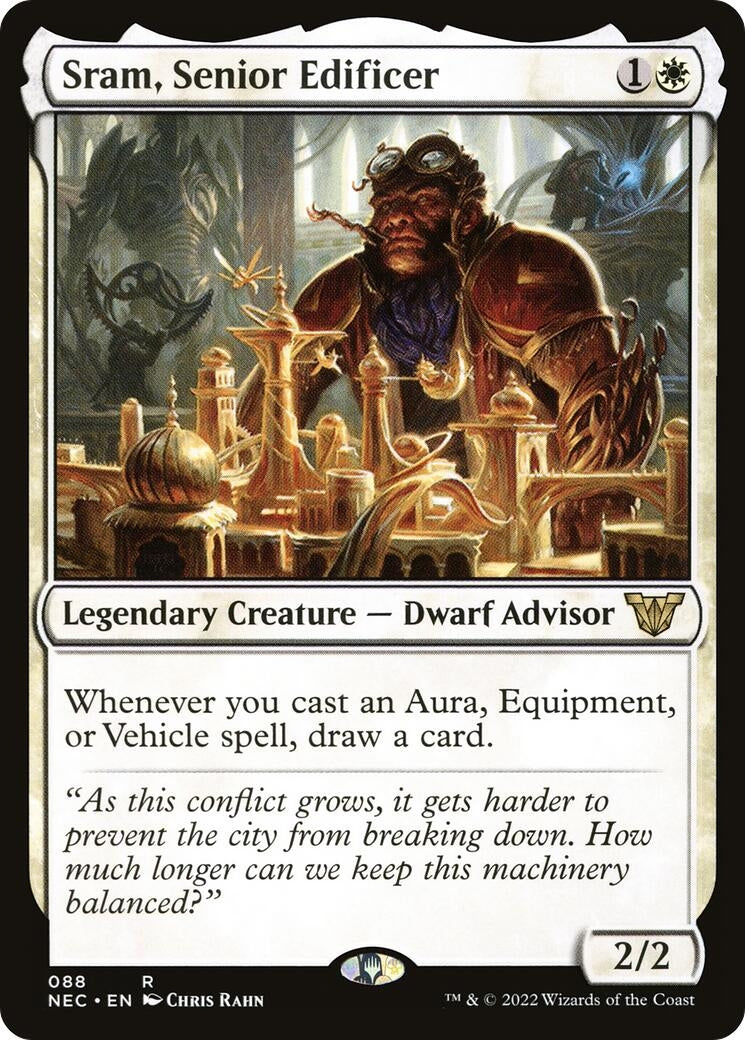 Image for Sram, Senior Edificer (88) [Kamigawa: Neon Dynasty] - Magic: The Gathering