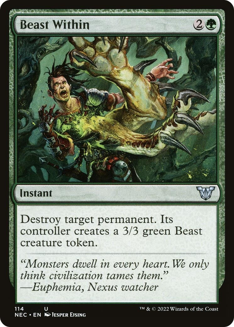 Image for Beast Within (114) [Kamigawa: Neon Dynasty] - Magic: The Gathering