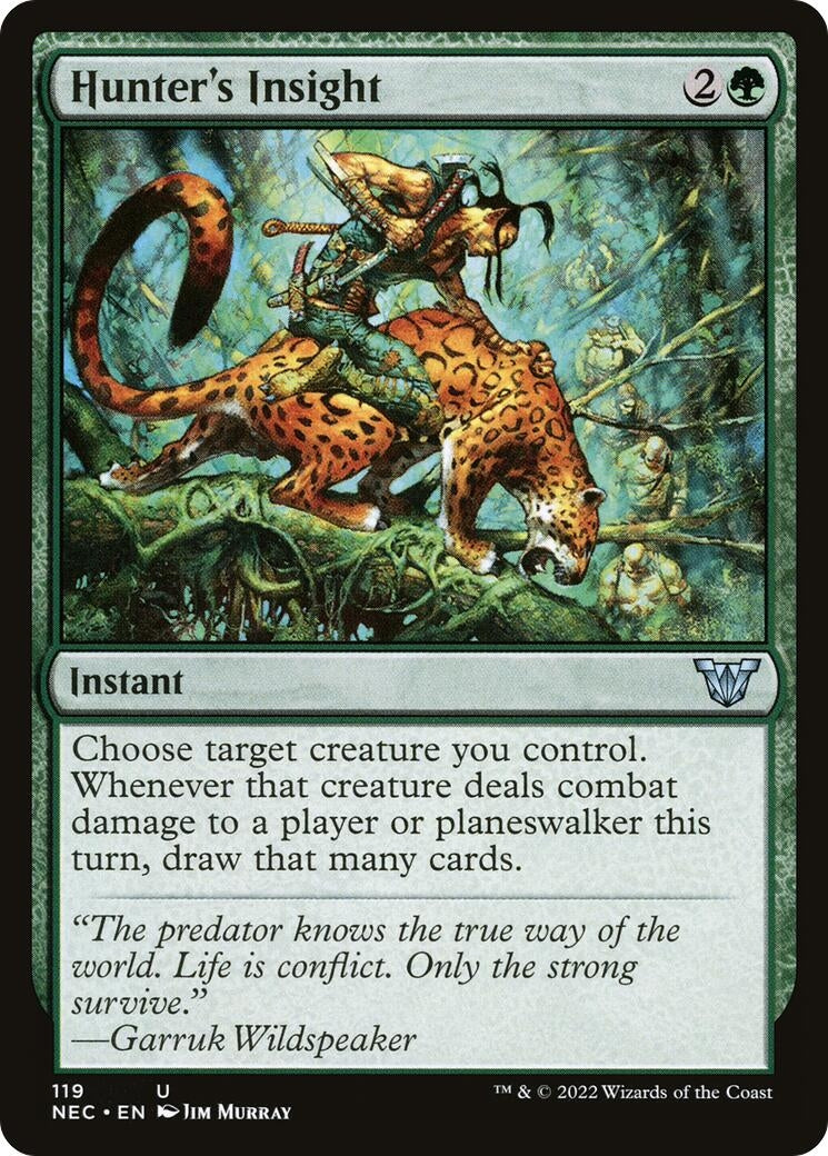 Image for Hunter's Insight (119) [Kamigawa: Neon Dynasty] - Magic: The Gathering