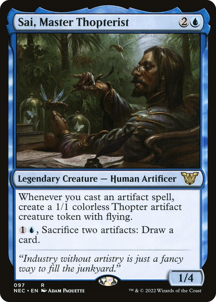 Image for Sai, Master Thopterist (97) [Kamigawa: Neon Dynasty] - Magic: The Gathering