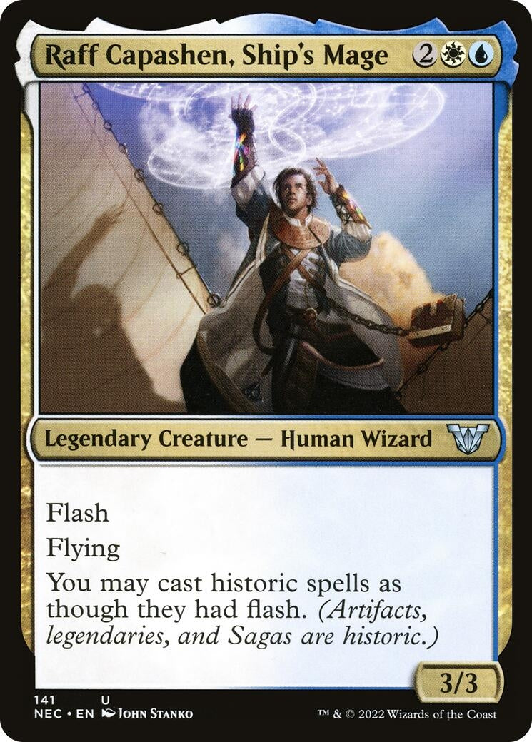 Raff Capashen, Ship's Mage (141) [Commander: Kamigawa: Neon Dynasty]