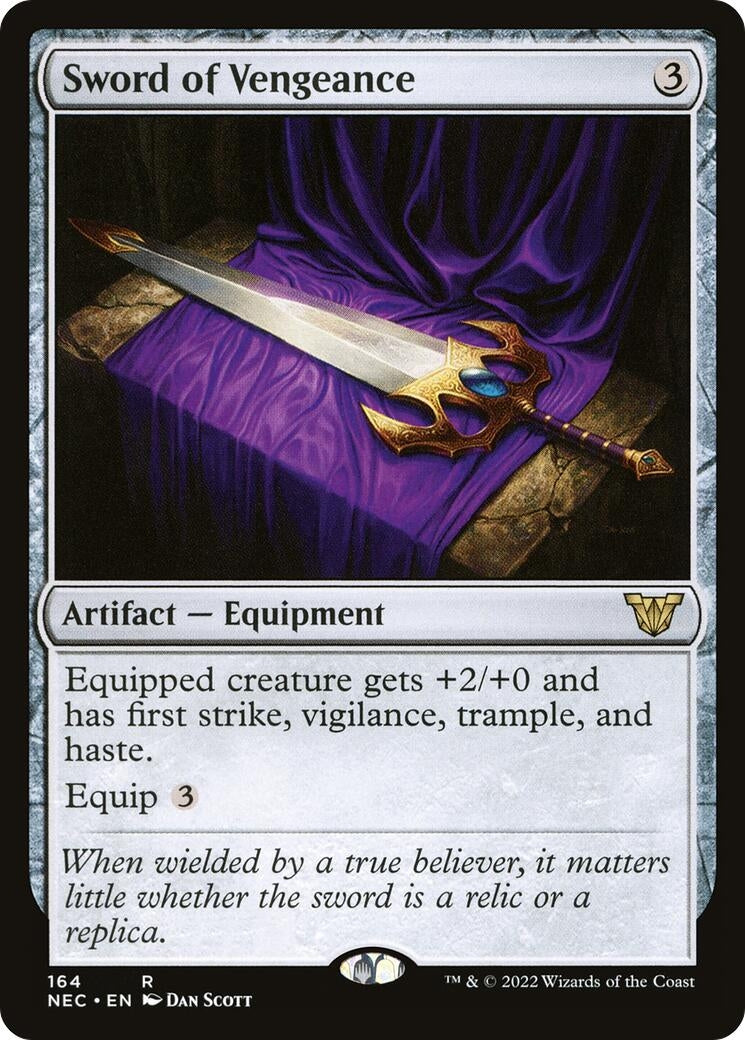 Image for Sword of Vengeance (164) [Kamigawa: Neon Dynasty] - Magic: The Gathering