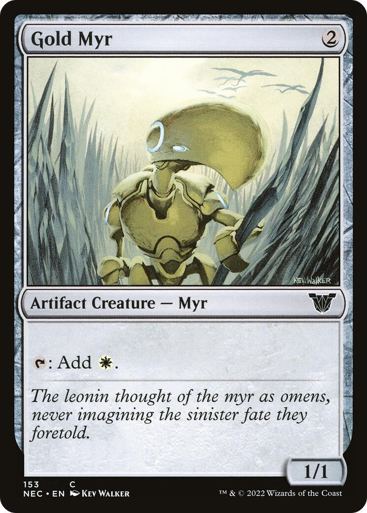 Image for Gold Myr (153) [Kamigawa: Neon Dynasty] - Magic: The Gathering