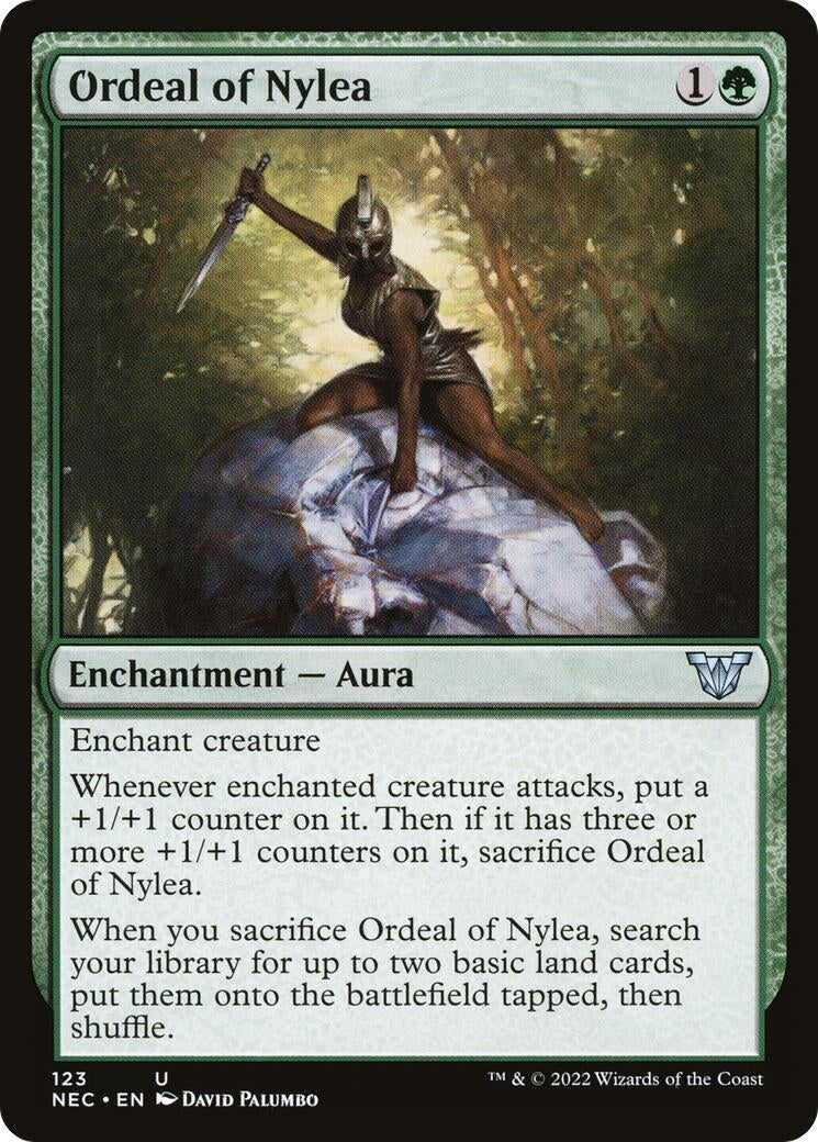 Image for Ordeal of Nylea (123) [Kamigawa: Neon Dynasty] - Magic: The Gathering