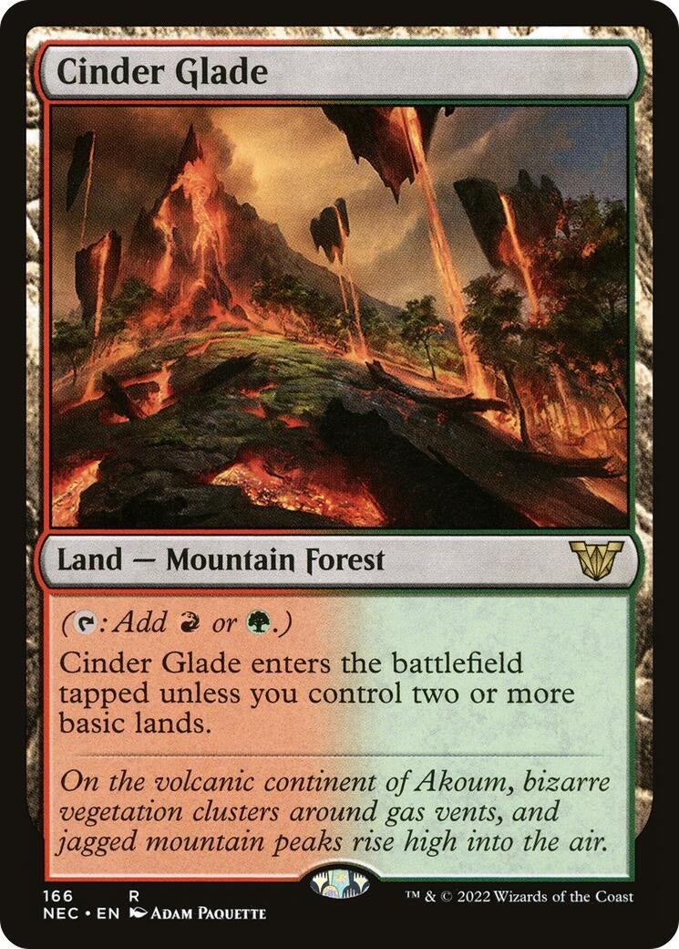 Image for Cinder Glade (166) [Kamigawa: Neon Dynasty] - Magic: The Gathering