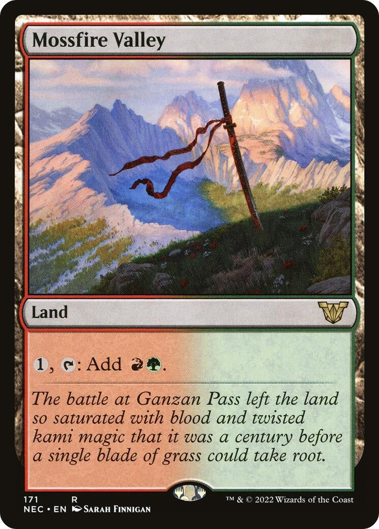 Image for Mossfire Valley (171) [Kamigawa: Neon Dynasty] - Magic: The Gathering