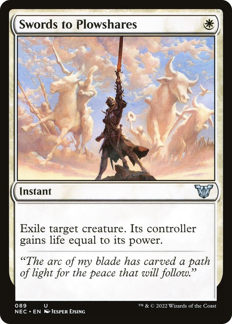 Image for Swords to Plowshares (89) [Kamigawa: Neon Dynasty] - Magic: The Gathering