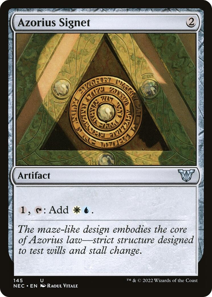 Image for Azorius Signet (145) [Kamigawa: Neon Dynasty] - Magic: The Gathering