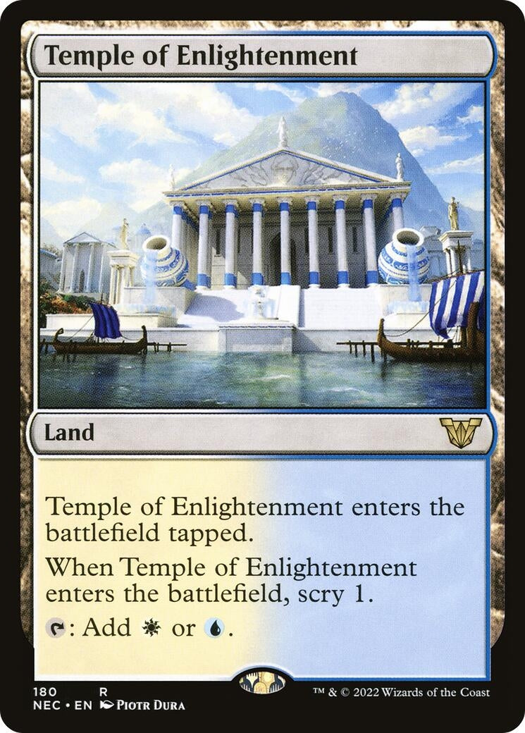Image for Temple of Enlightenment (180) [Kamigawa: Neon Dynasty] - Magic: The Gathering
