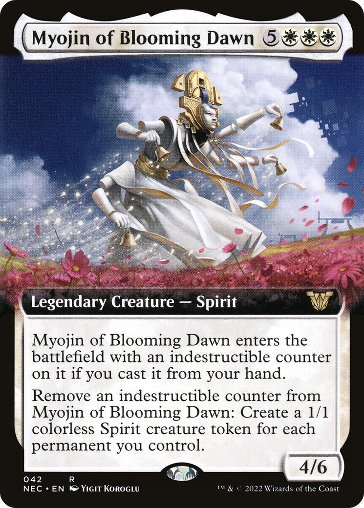 Image for Myojin of Blooming Dawn (Extended Art) (42) [Kamigawa: Neon Dynasty] - Magic: The Gathering
