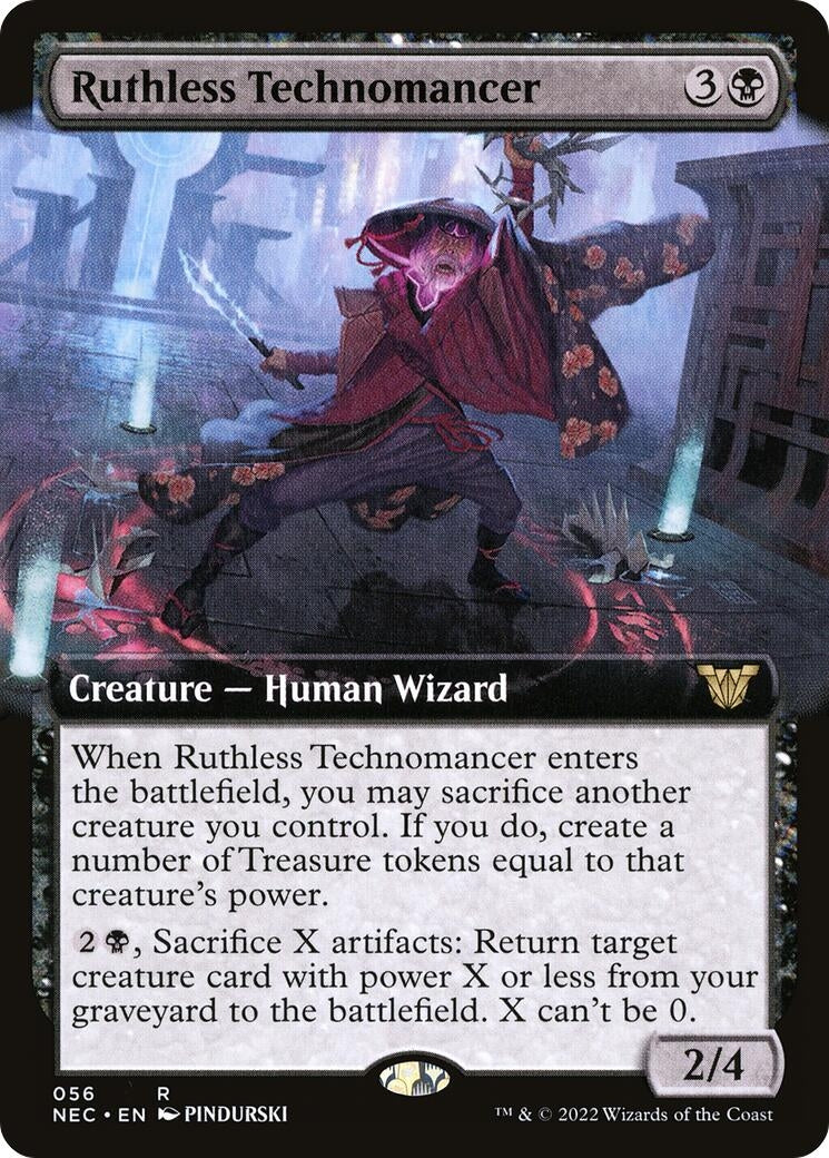 Image for Ruthless Technomancer (Extended Art) (56) [Kamigawa: Neon Dynasty] - Magic: The Gathering