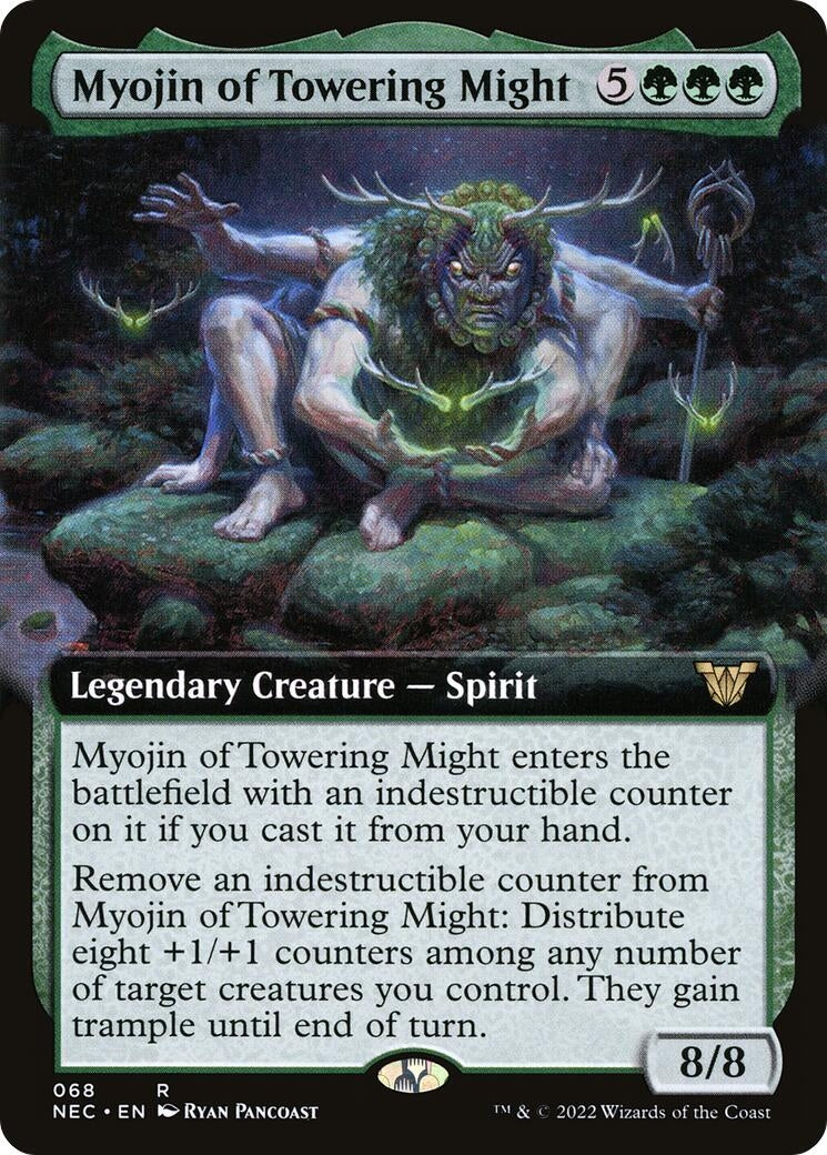 Image for Myojin of Towering Might (Extended Art) (68) [Kamigawa: Neon Dynasty] - Magic: The Gathering