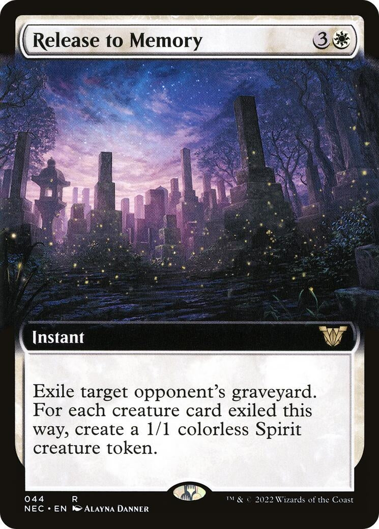 Image for Release to Memory (Extended Art) (44) [Kamigawa: Neon Dynasty] - Magic: The Gathering