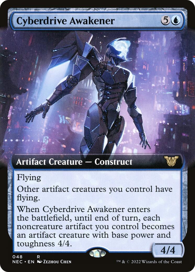 Image for Cyberdrive Awakener (Extended Art) (48) [Kamigawa: Neon Dynasty] - Magic: The Gathering