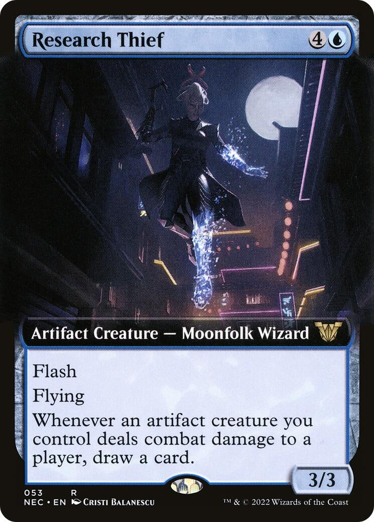 Image for Research Thief (Extended Art) (53) [Kamigawa: Neon Dynasty] - Magic: The Gathering