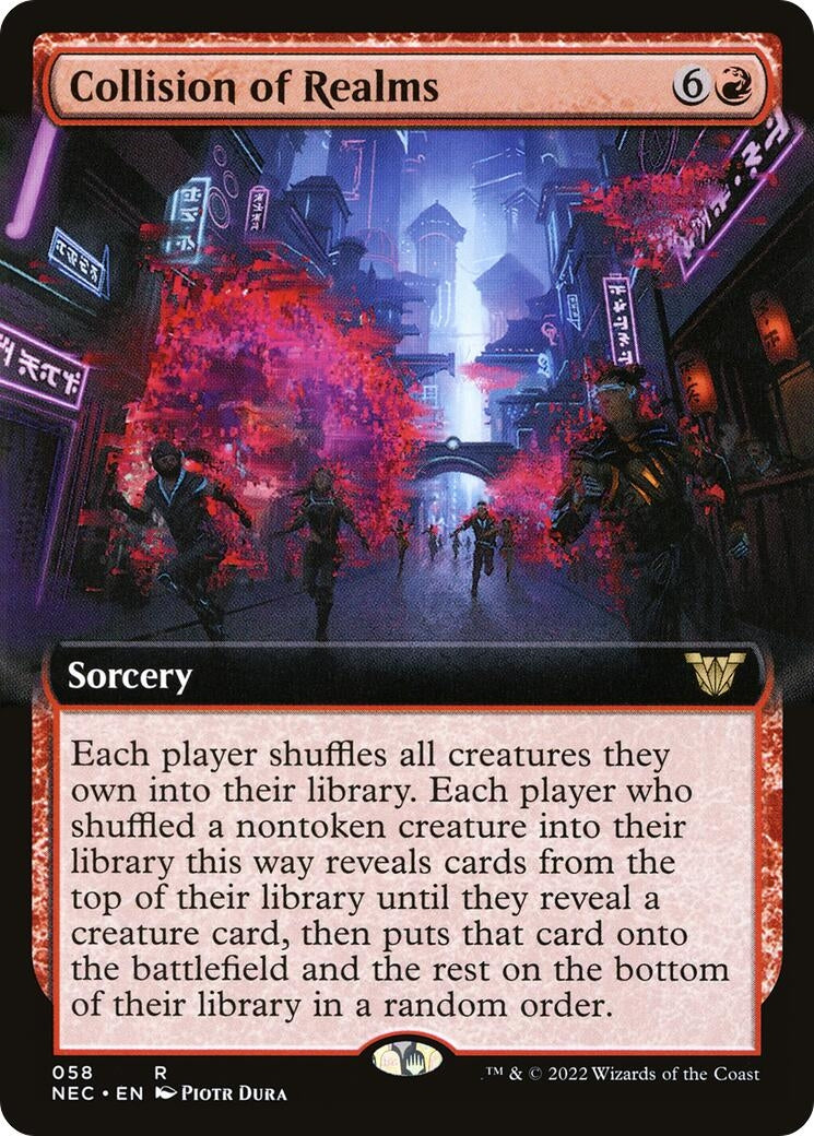 Image for Collision of Realms (Extended Art) (58) [Kamigawa: Neon Dynasty] - Magic: The Gathering