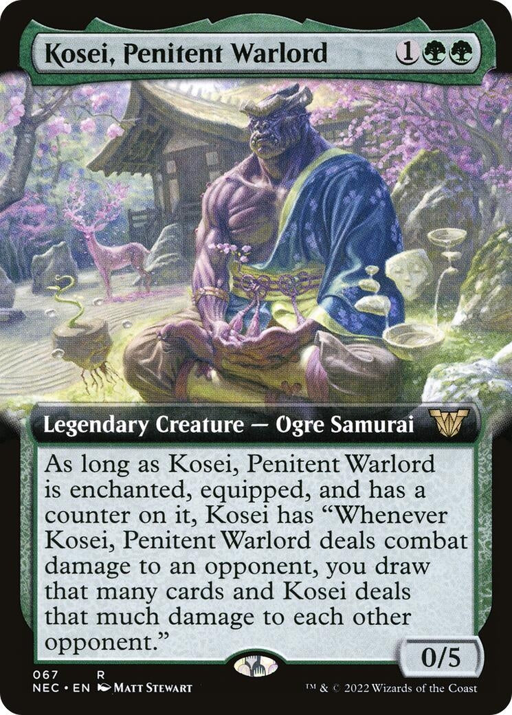 Image for Kosei, Penitent Warlord (Extended Art) (67) [Kamigawa: Neon Dynasty] - Magic: The Gathering
