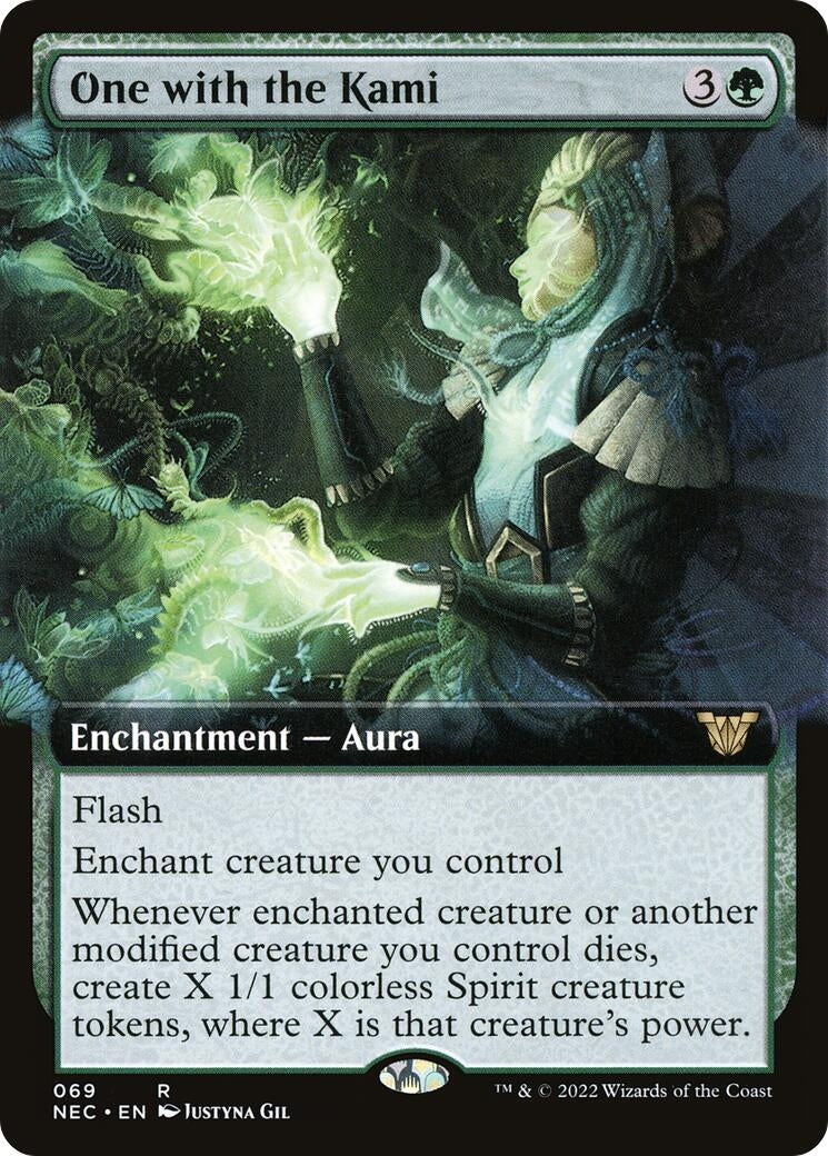 Image for One with the Kami (Extended Art) (69) [Kamigawa: Neon Dynasty] - Magic: The Gathering