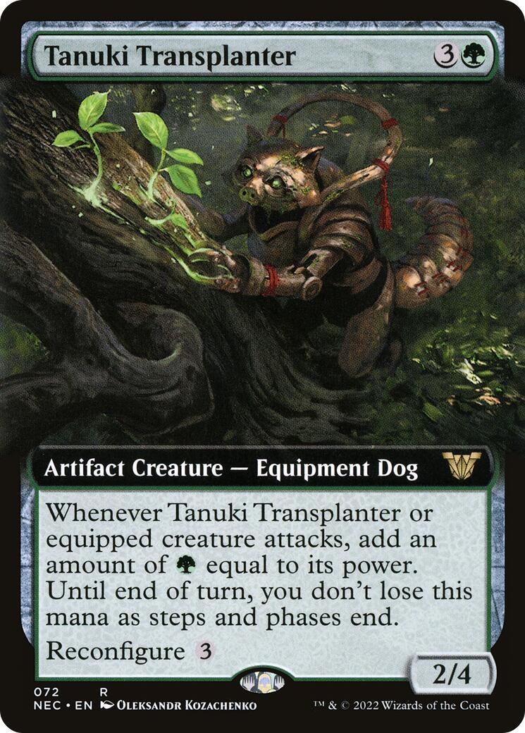 Tanuki Transplanter (Extended Art) (72) [Commander: Kamigawa: Neon Dynasty]