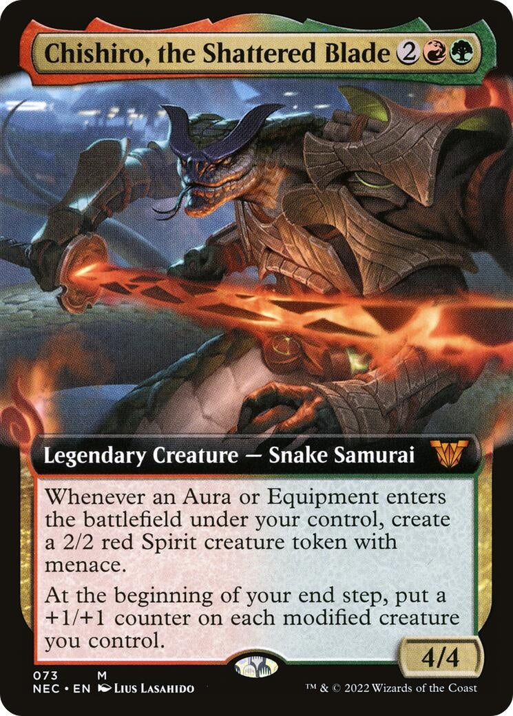 Image for Chishiro, the Shattered Blade (Extended Art) (73) [Kamigawa: Neon Dynasty] - Magic: The Gathering