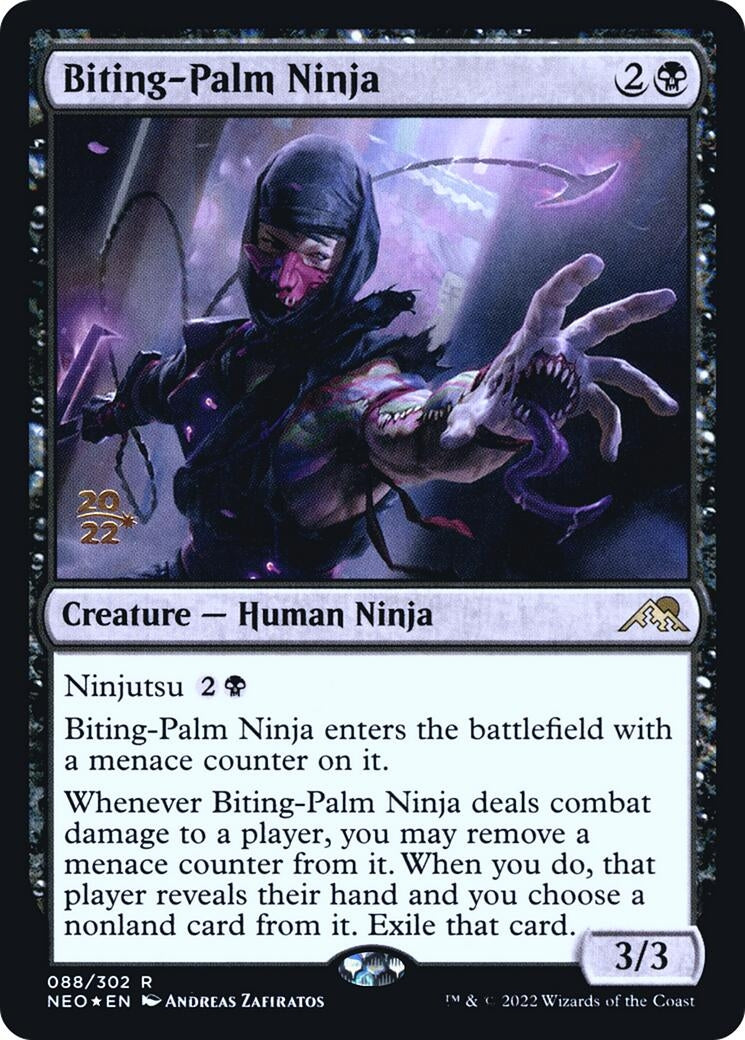 Image for Biting-Palm Ninja (88) [Prerelease Cards] - Magic: The Gathering