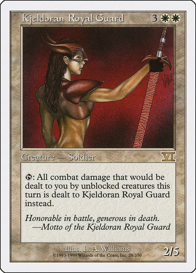 Image for Kjeldoran Royal Guard (28) [Classic Sixth Edition] - Magic: The Gathering
