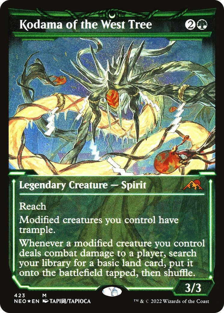 Image for Kodama of the West Tree (Showcase) (Foil Etched) (423) [Kamigawa: Neon Dynasty] - Magic: The Gathering