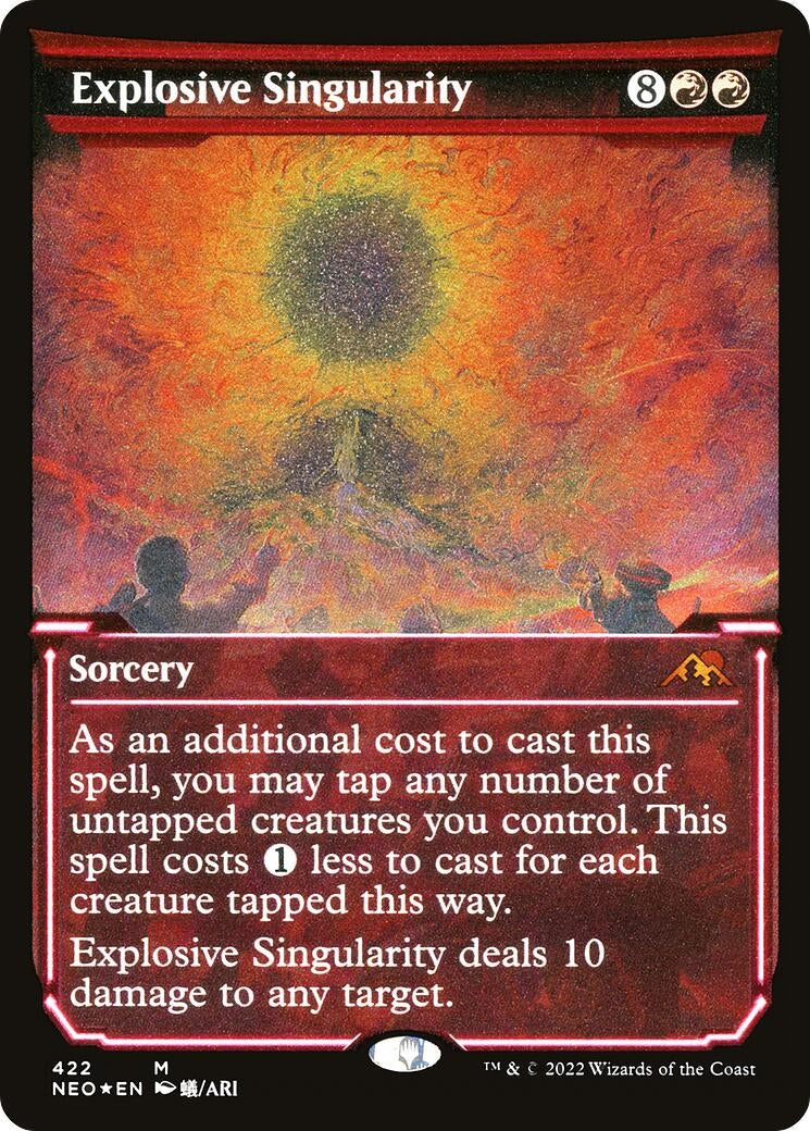 Image for Explosive Singularity (Showcase) (Foil Etched) (422) [Kamigawa: Neon Dynasty] - Magic: The Gathering