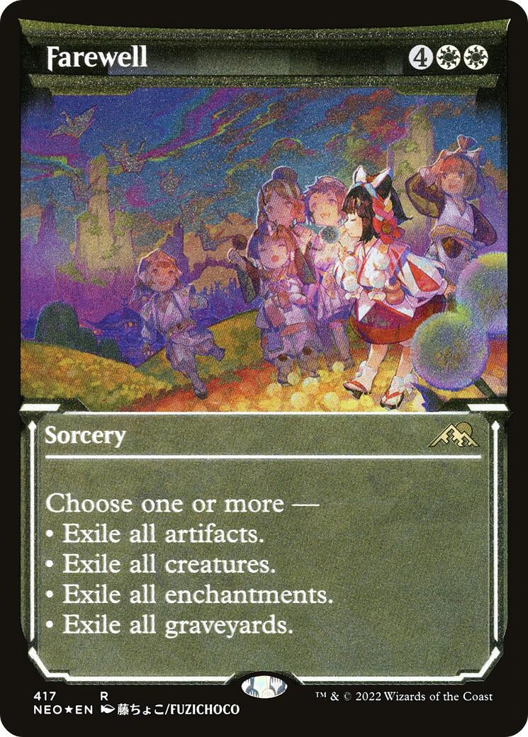 Image for Farewell (Showcase) (Foil Etched) (417) [Kamigawa: Neon Dynasty] - Magic: The Gathering