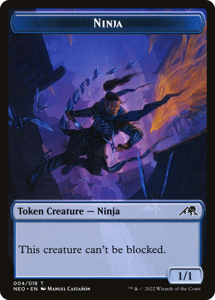 Image for Ninja Token (4) [Kamigawa: Neon Dynasty] - Magic: The Gathering