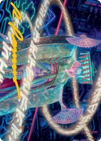 Image for Satsuki, the Living Lore Art Card (Gold-Stamped Signature) (5) [Kamigawa: Neon Dynasty] - Magic: The Gathering