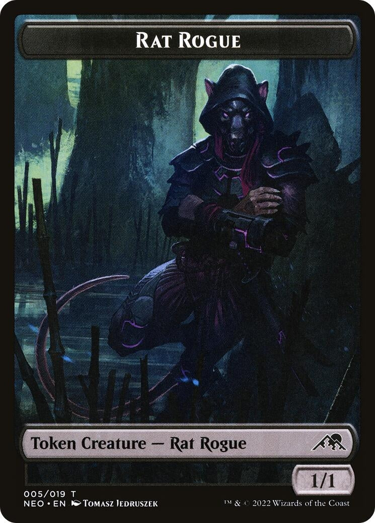 Image for Rat Rogue Token (5) [Kamigawa: Neon Dynasty] - Magic: The Gathering