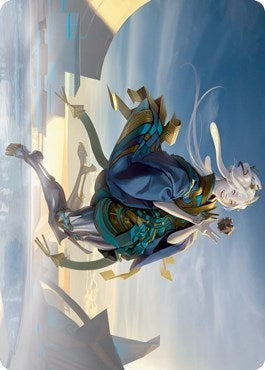 Image for Moonfolk Puzzlemaker Art Card (6) [Kamigawa: Neon Dynasty] - Magic: The Gathering